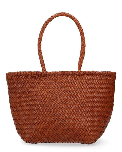 Dragon Diffusion Brown Small "Grace Basket" Bag