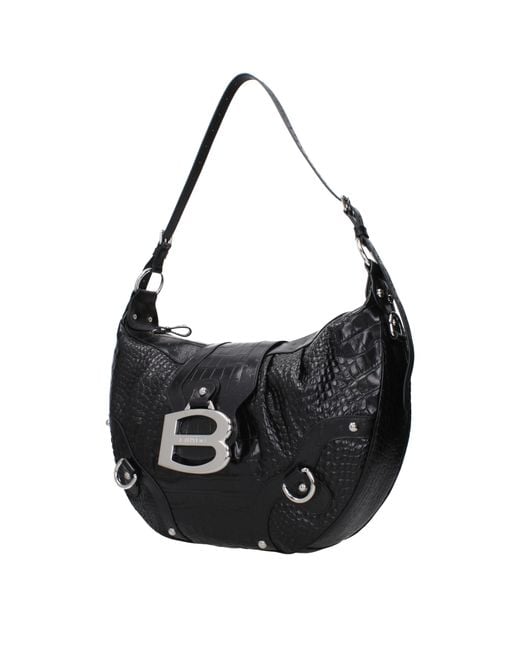 Balenciaga Black Essex Hobo Shoulder Bag Leather