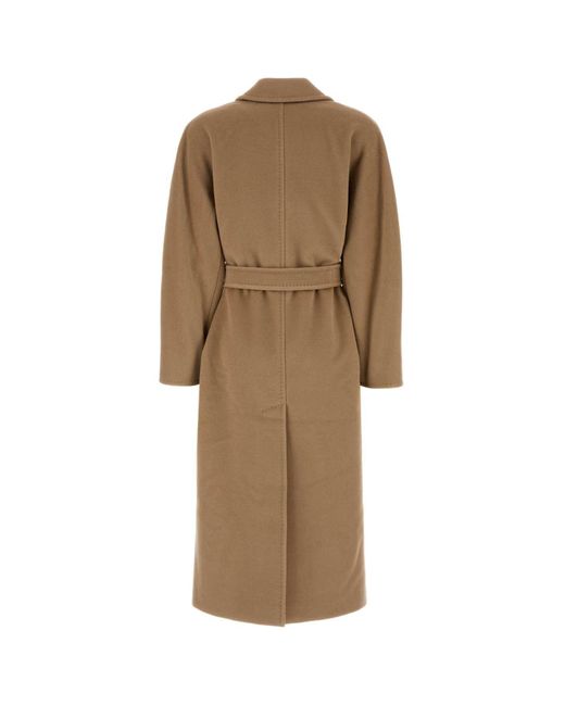 Max Mara Natural Camel Wool Locri Coat