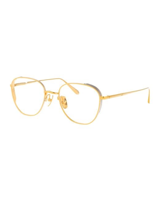 Linda Farrow Metallic Yellowgold/Whitegold/Optical Titanium Glasses
