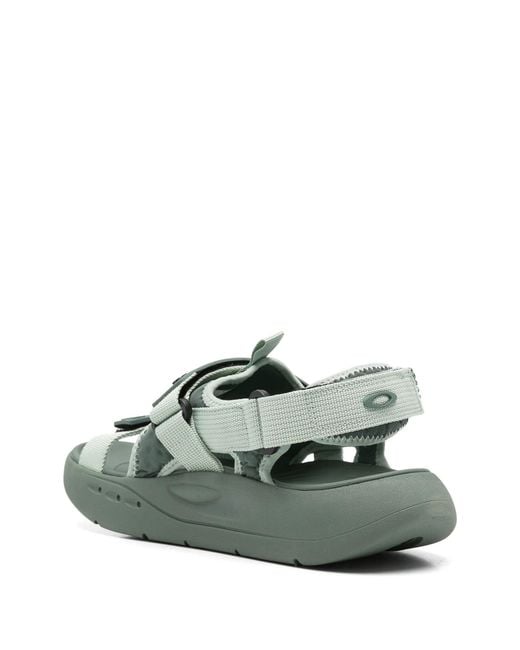 Oakley Black Lodo Detail Studio Strap Sandals