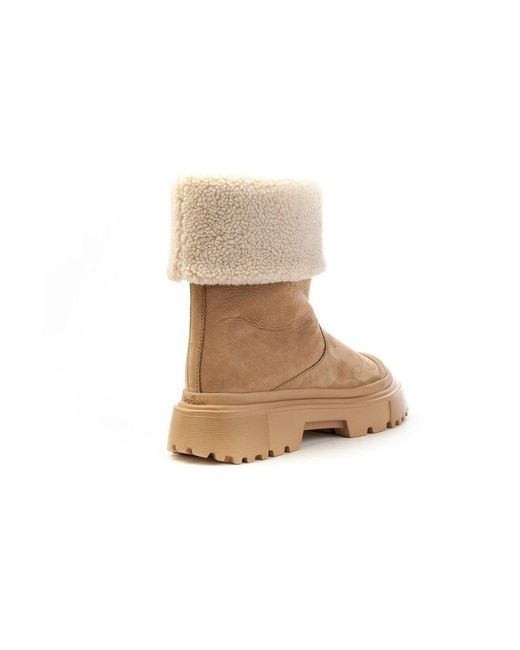 Hogan Natural Stiefel Beige