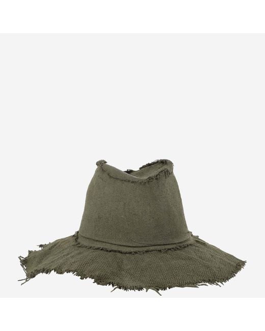 Reinhard Plank Green Straw Hat