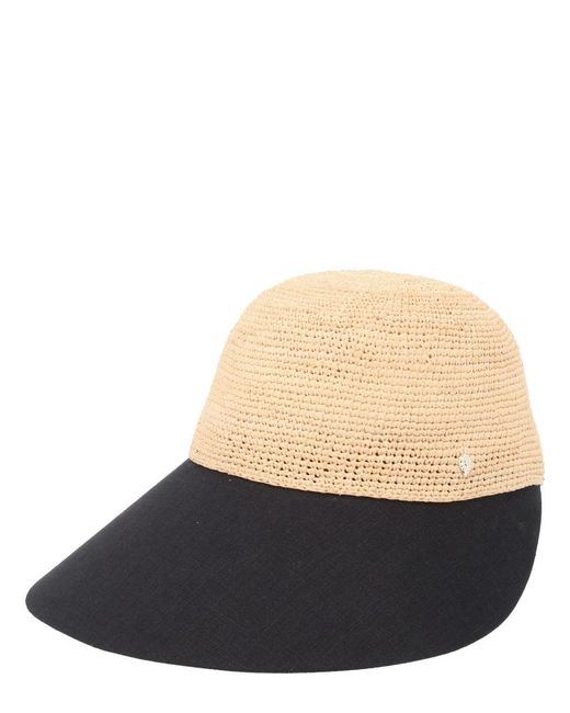 Helen Kaminski Multicolor Raffia And Linen Hat