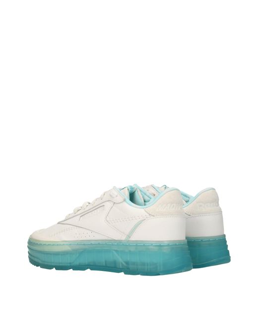 Reebok Green Sneakers Club C Donna Pelle/Acqua