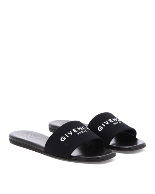 Givenchy White 4 G Canvas Mules