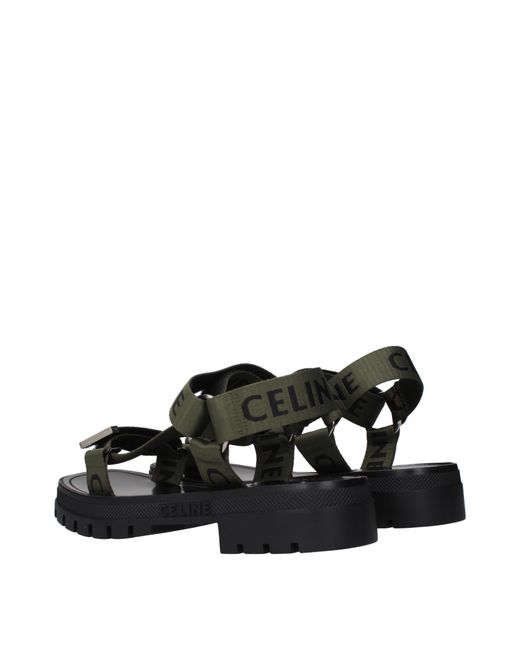 Céline Black Sandals/ Fabric