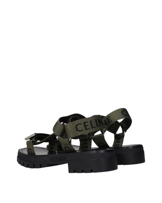 Céline Black Sandals/ Fabric