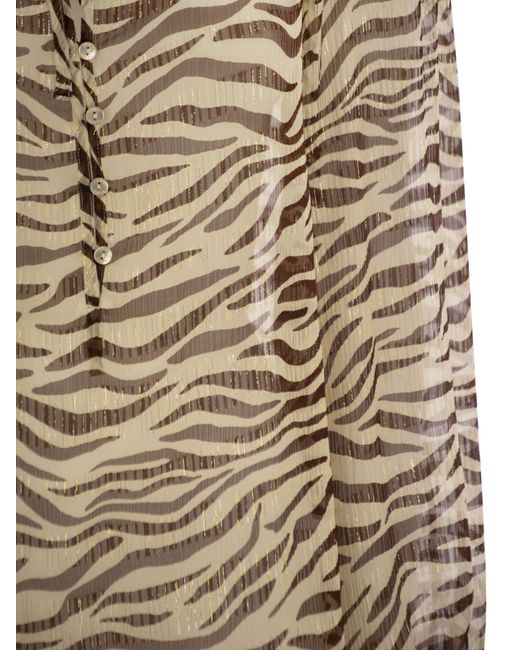 Mc2 Saint Barth Multicolor Harper Hemd mit Mandarinkragen