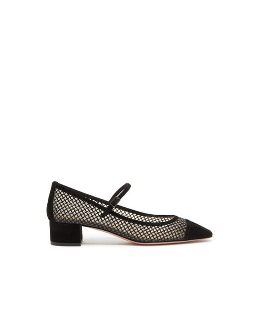 Mayor Crystals Mash Pompe 35 di Aquazzura in Black