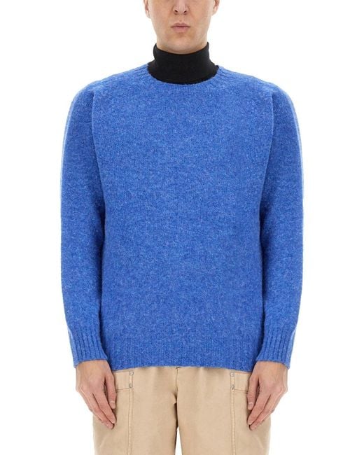 Howlin' By Morrison Blue Wool Jersey. for men
