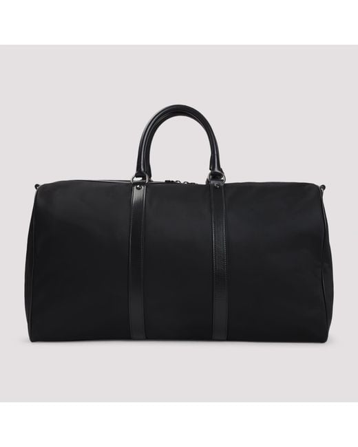 Kiton Black Polyamide Duffle Bag