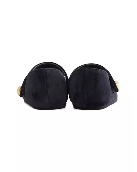 Balmain Black Ballet Flats With Bow