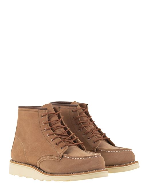 Red Wing Brown Classic Moc Suede Knöchelstiefel