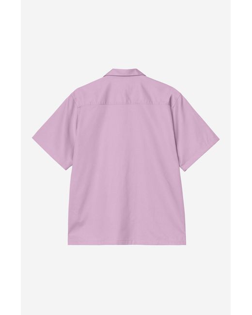 Carhartt Pink S/S Delray Shirt for men