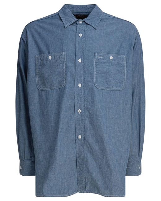 Beams Plus Stralen Plus Shirts in het Blue voor heren