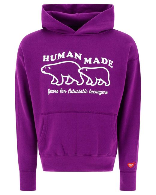 Human Made Menschlich gemacht "Tsuriami" Hoodie in Purple für Herren
