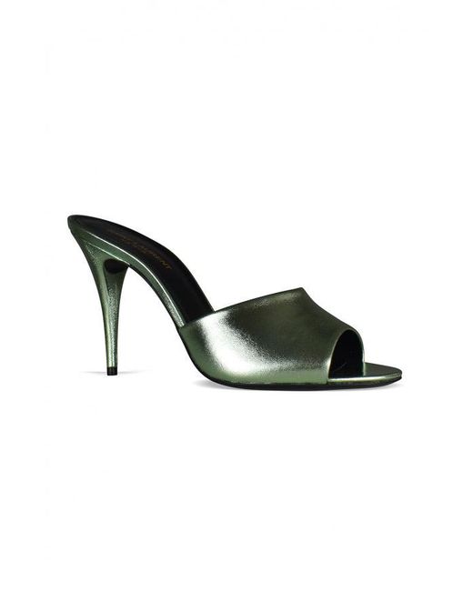Saint Laurent Metallic La 16 Mules