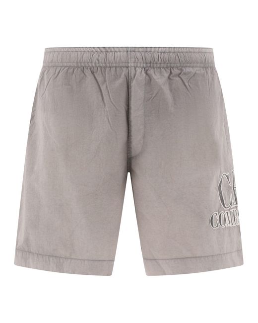 C.P. Shorts de natación de la empresa "Eco Chrome" C P Company de hombre de color Gray
