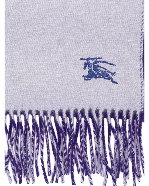 Reversible Cashmere Scarf di Burberry in Purple