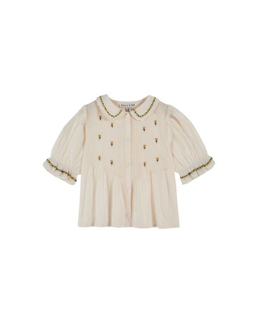 Emile Et Ida Natural Emile & Ida Blouse Brodee
