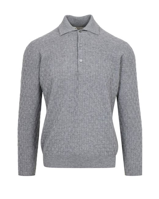 Filippo De Laurentis Gray T Shirts And Polos for men