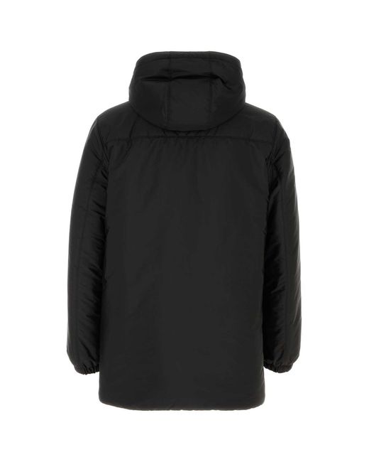Prada Black Nylon Down Jacket