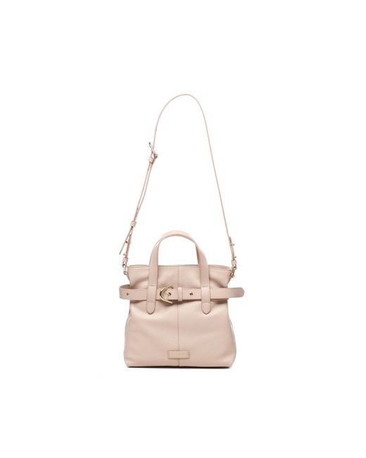 Bolso de cubo rosa de con hebilla Coccinelle de color White