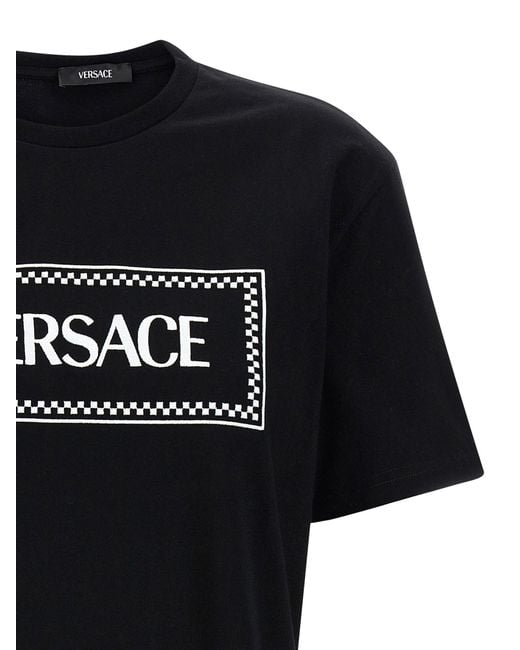 Versace Black '90S Vintage Logo' T-Shirt