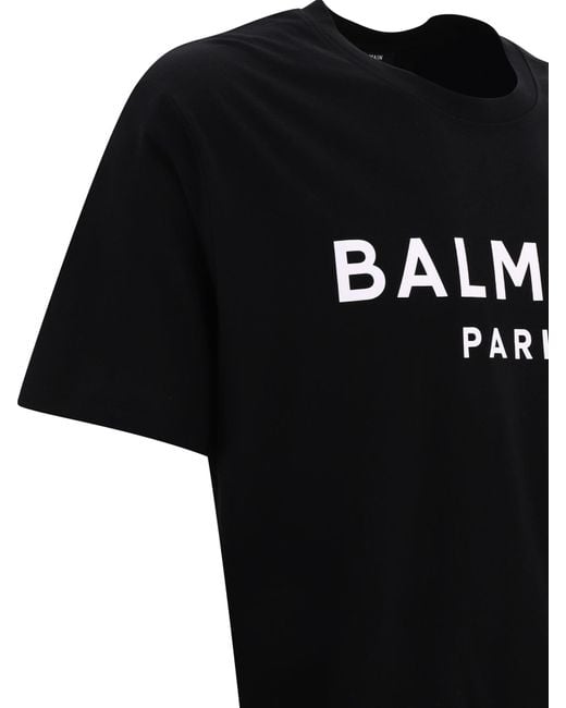 Balmain Paris T Shirt in Black for Men | Lyst