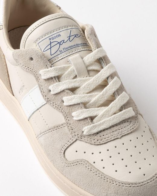 Date Multicolor DATUM. Sneaker Court Shiny White/Platinum