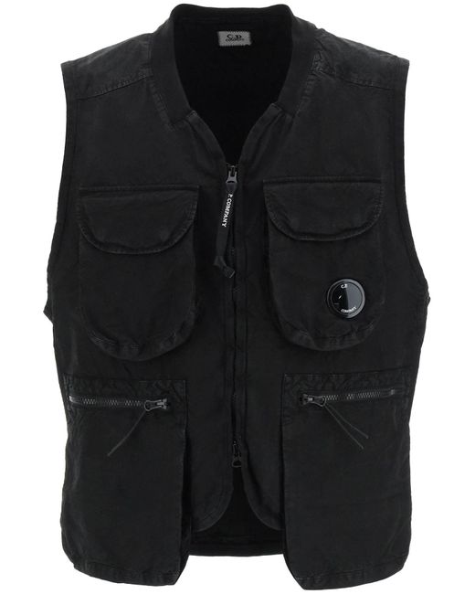 C P Company Cp Bedrijf Ba-tic Vest in het Black voor heren