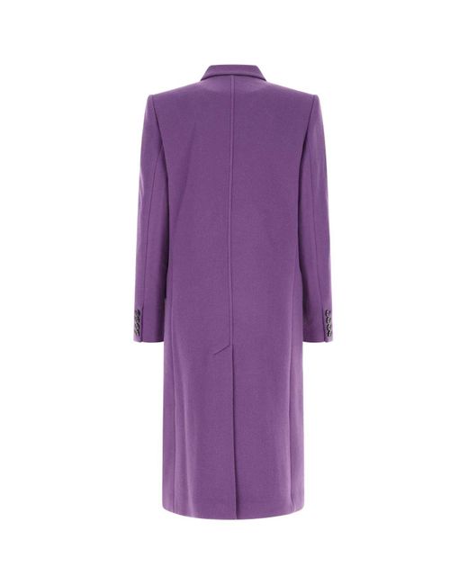 Isabel Marant Purple Wool Blend Enarryli Coat