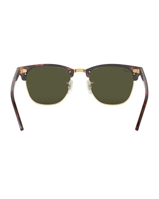 Ray-Ban Brown Sonnenbrille Rb3016 W0366 Clubmaster Schildkröte/Grün G 15 Unisex