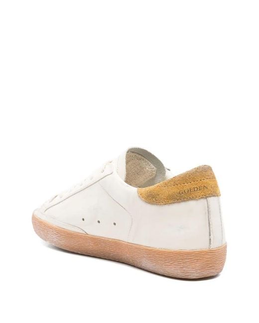 Golden Goose Deluxe Brand Multicolor White Leather Superstar Classic Sneakers