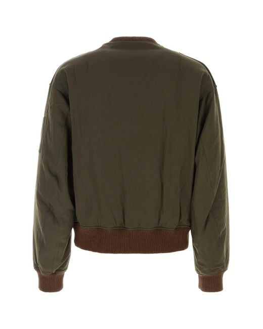 Visvim Green Wool Blend Gunner Down Jacket for men