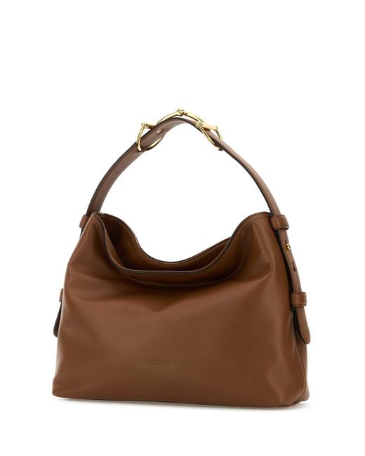 Gucci Brown Caramel Leather Medium Beatrix Shopping Bag