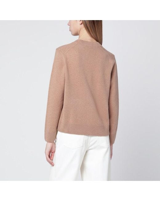 Maison Kitsuné Brown Light Wool Cardigan