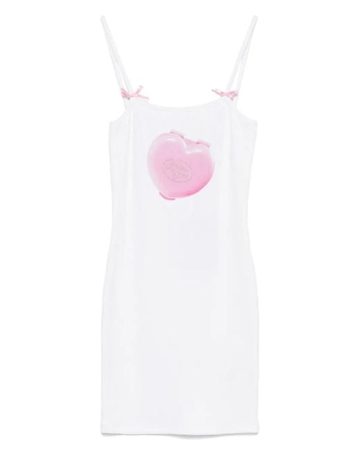 Gcds Pink Dehnen Baumwollkleid