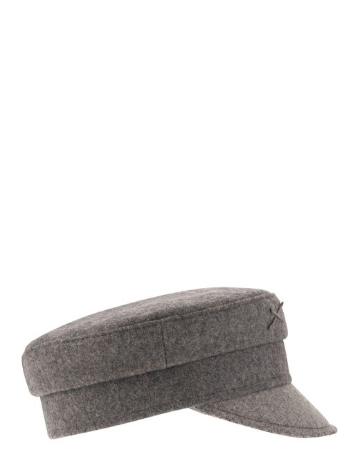 Baker Boy Wool Blend Hat di Ruslan Baginskiy in Gray