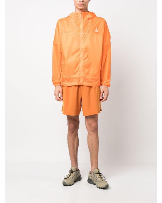 Nike Orange Acg Cinder Cone Windproof Jacket Bright Mandarin for men