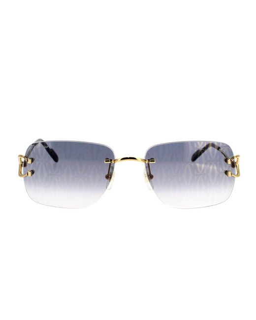 Cartier Sonnenbrille Core Range CT0330S 007 in Blue für Herren