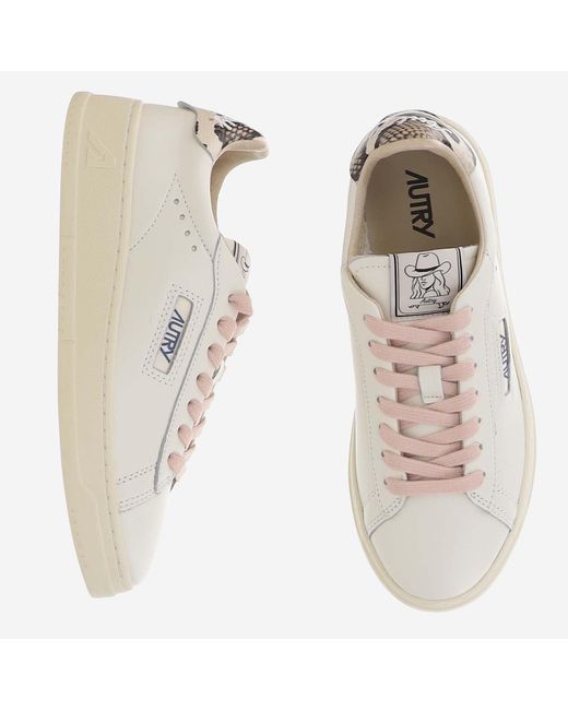 Autry White Dallas Low Sneakers