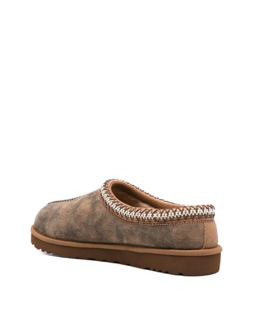 Ugg Brown Tasman Baxter Slippers With Braid