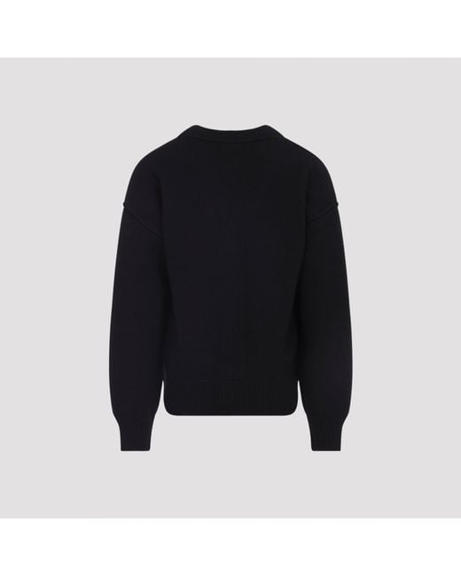 AMI Black Adc Cardigan