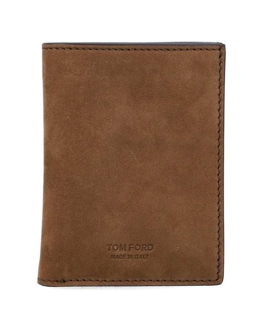 Tom Ford Brown Foldable Card Holder