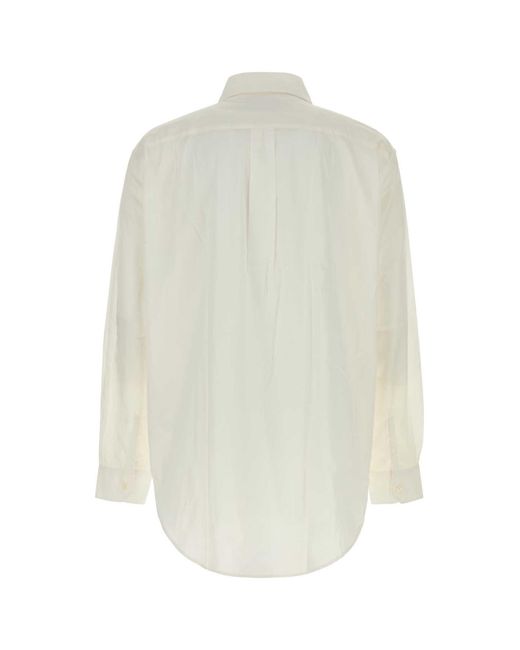 Our Legacy White Cotton Oversize Shirt for men