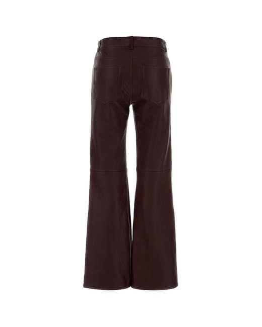 Chloé Purple Grape Leather Flared Pant