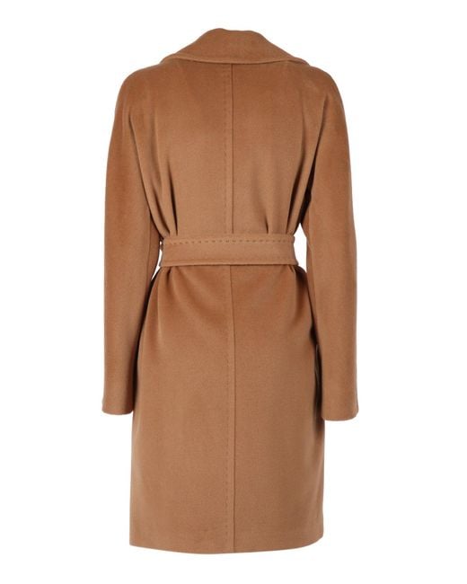 Max Mara Brown Belted Coats