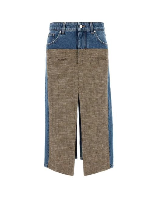 Stella McCartney Blue Stella Mc Cartney Denim Skirt